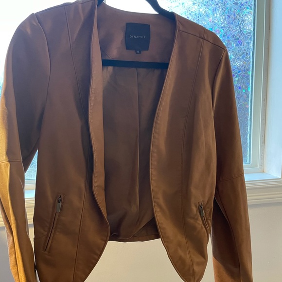 Brown Leather Dynamite Jacket